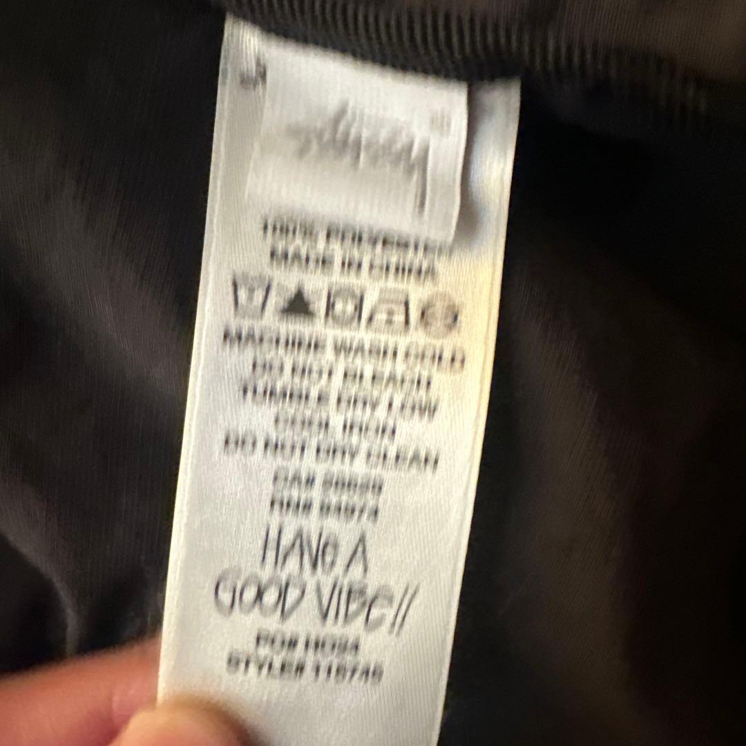 Stussy shell jacketブラック ナイロンジャケット L