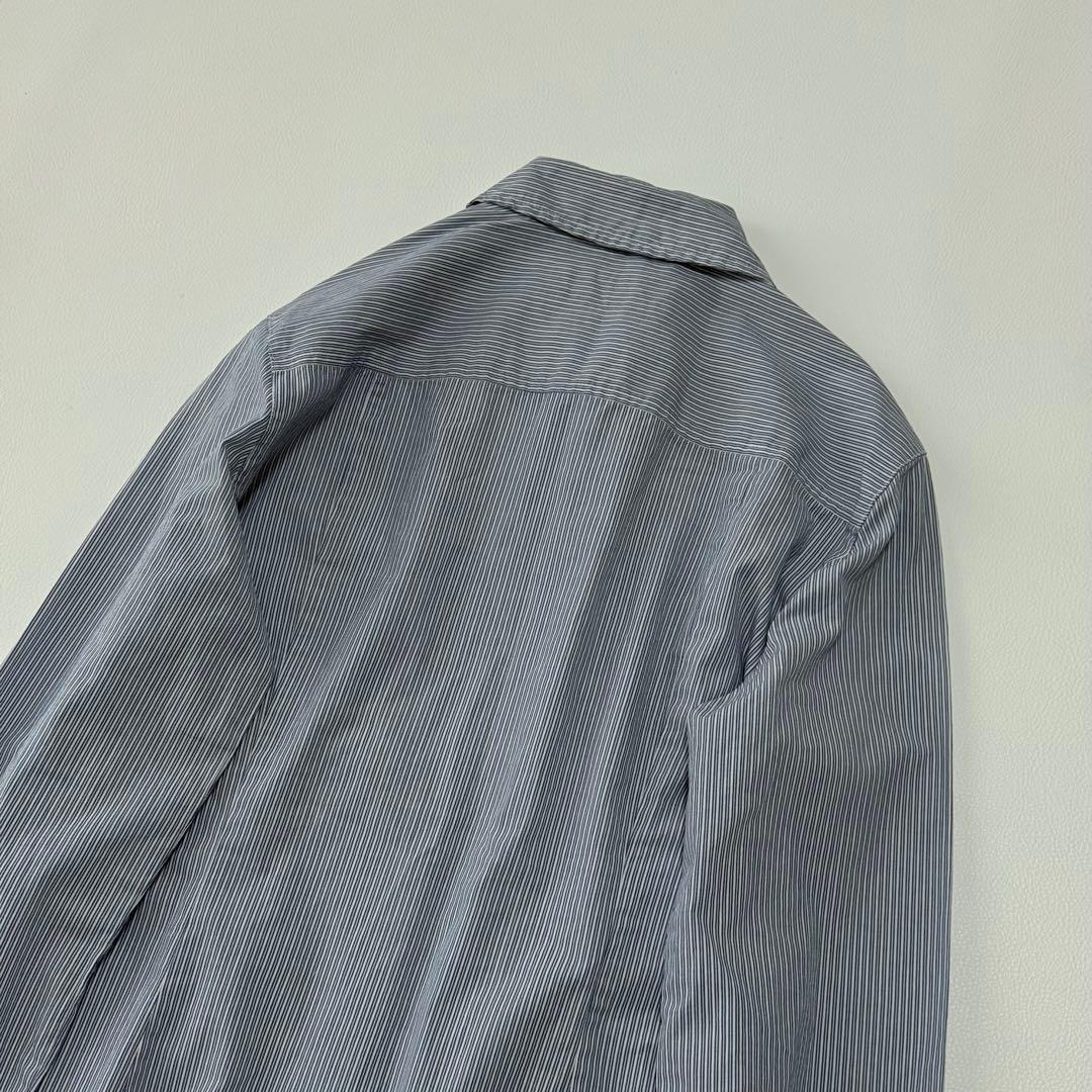 Max Mara マックスマーラ　ストライプシャツ 変形　フリル アシンメトリー