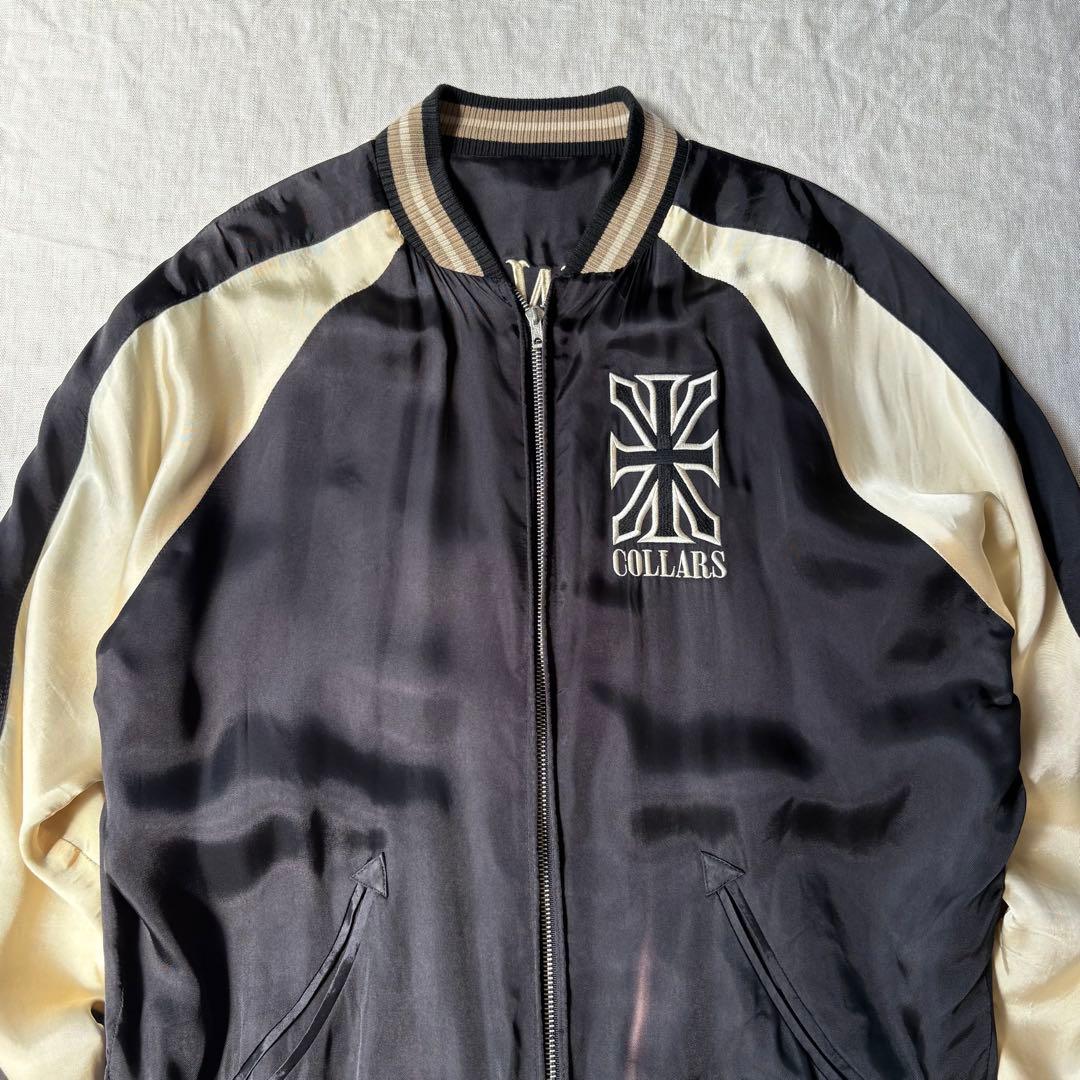 【グッドフェード】skullworks×COLLARS スカル スカジャン 刺繍