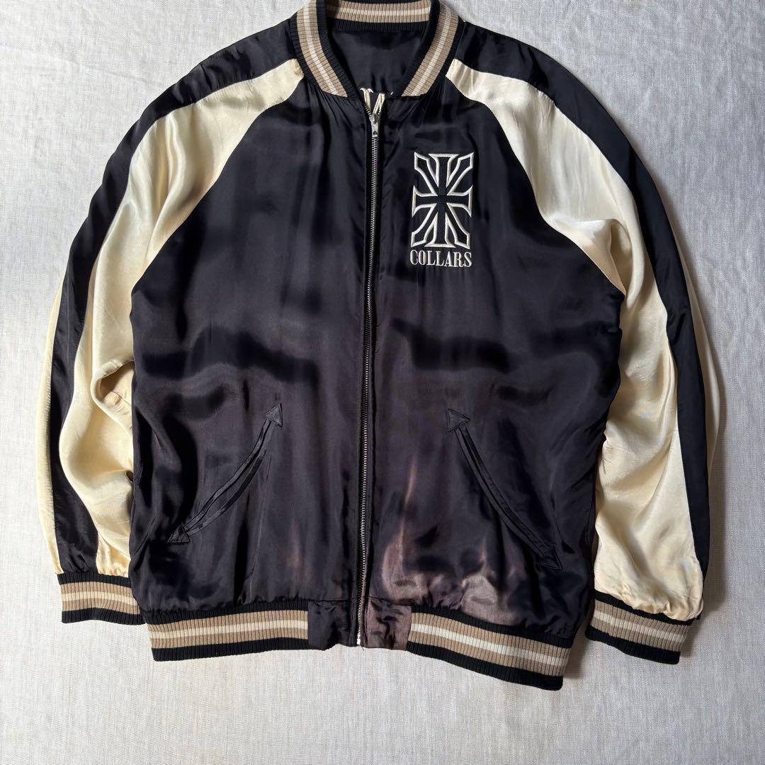 【グッドフェード】skullworks×COLLARS スカル スカジャン 刺繍