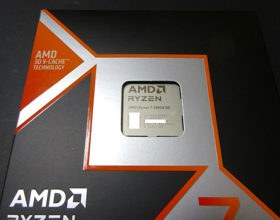 新品　Ryzen7 9800X3D BOX+ノートン360　ゲーミング 　正規品
