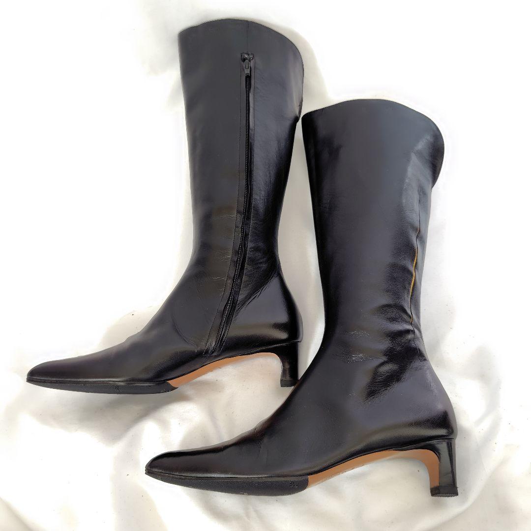 極美品❤Dries Van Noten【ドリス ヴァン ノッテン】ロングブーツ黒