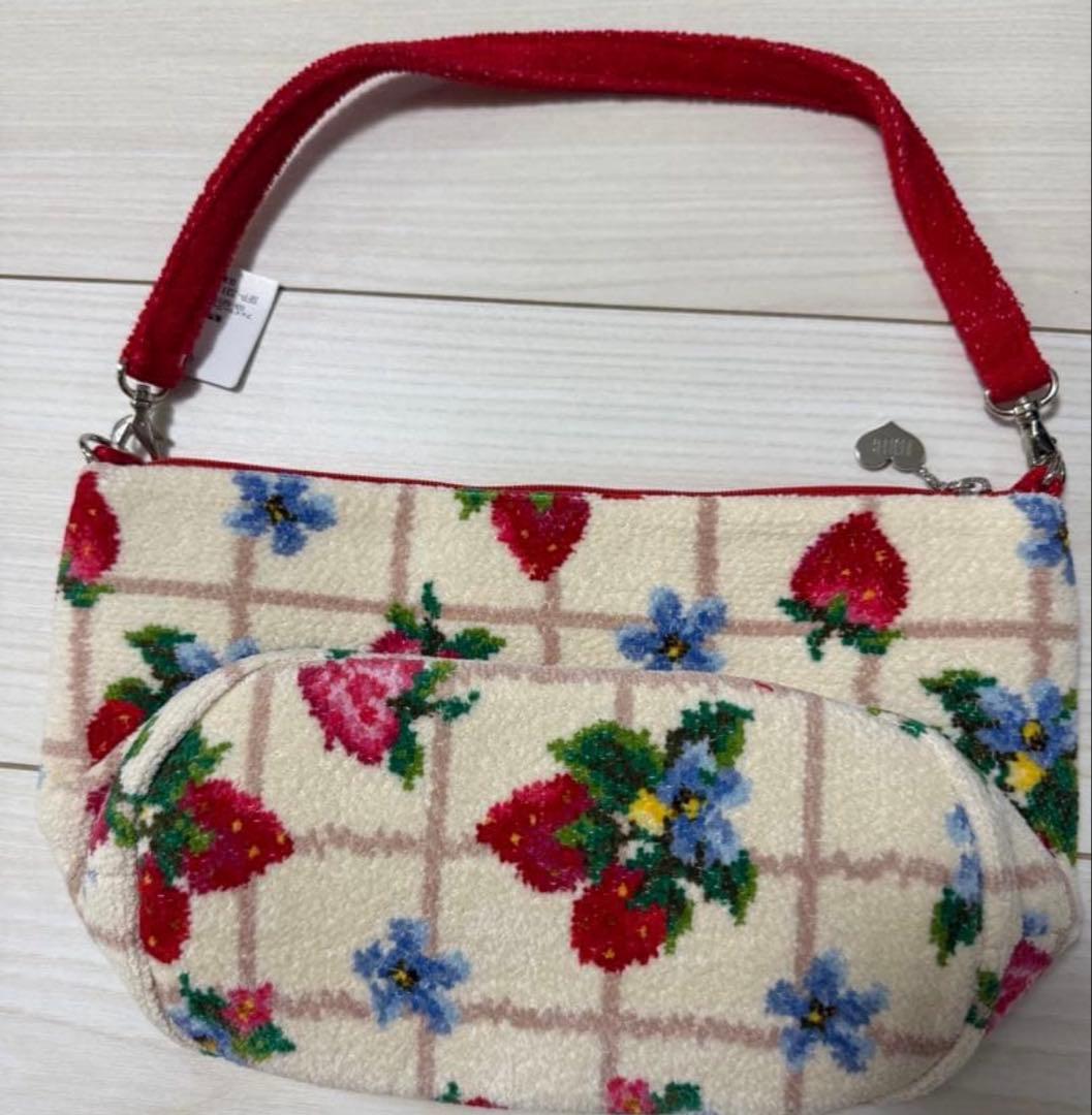 新品未使用　feiler ストロベリーフィールドプティ　手付きインナーポーチ