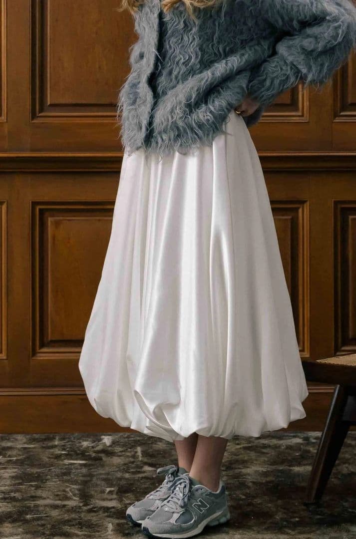 THETOE BERCY BALLON SKIRT white Mサイズ