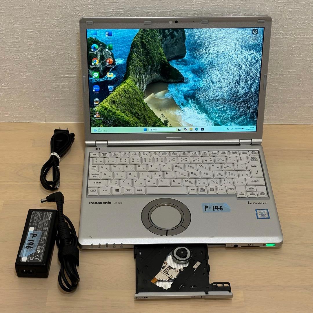 レッツノート PC Windows11 SSD DVD オフィス付き P-146