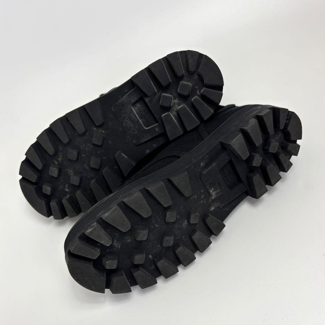 セリーヌ CELINE パタパンレースアップブーツ ブラック 37 24cm