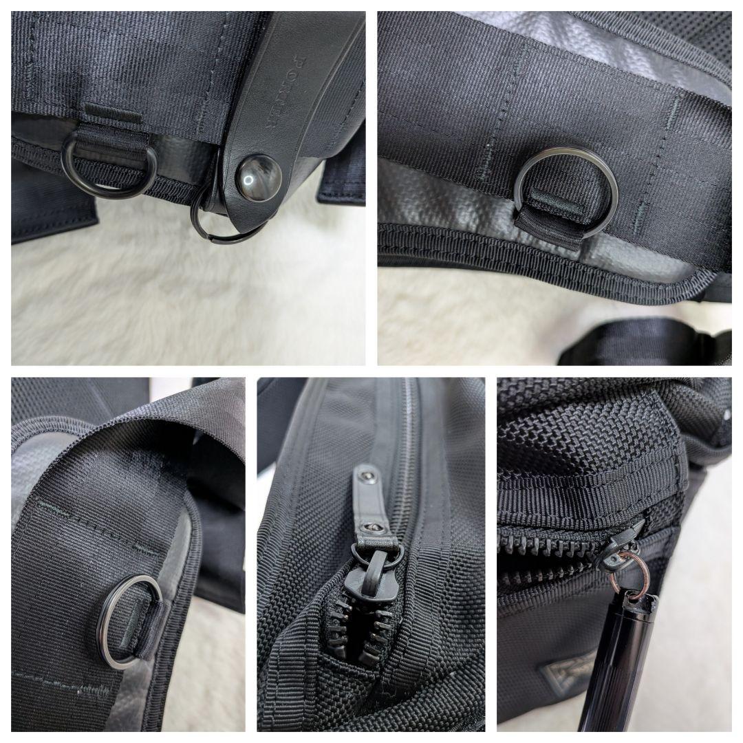 美品PORTER HEAT ポーター ヒート ウエストバッグ ボディバッグ 黒
