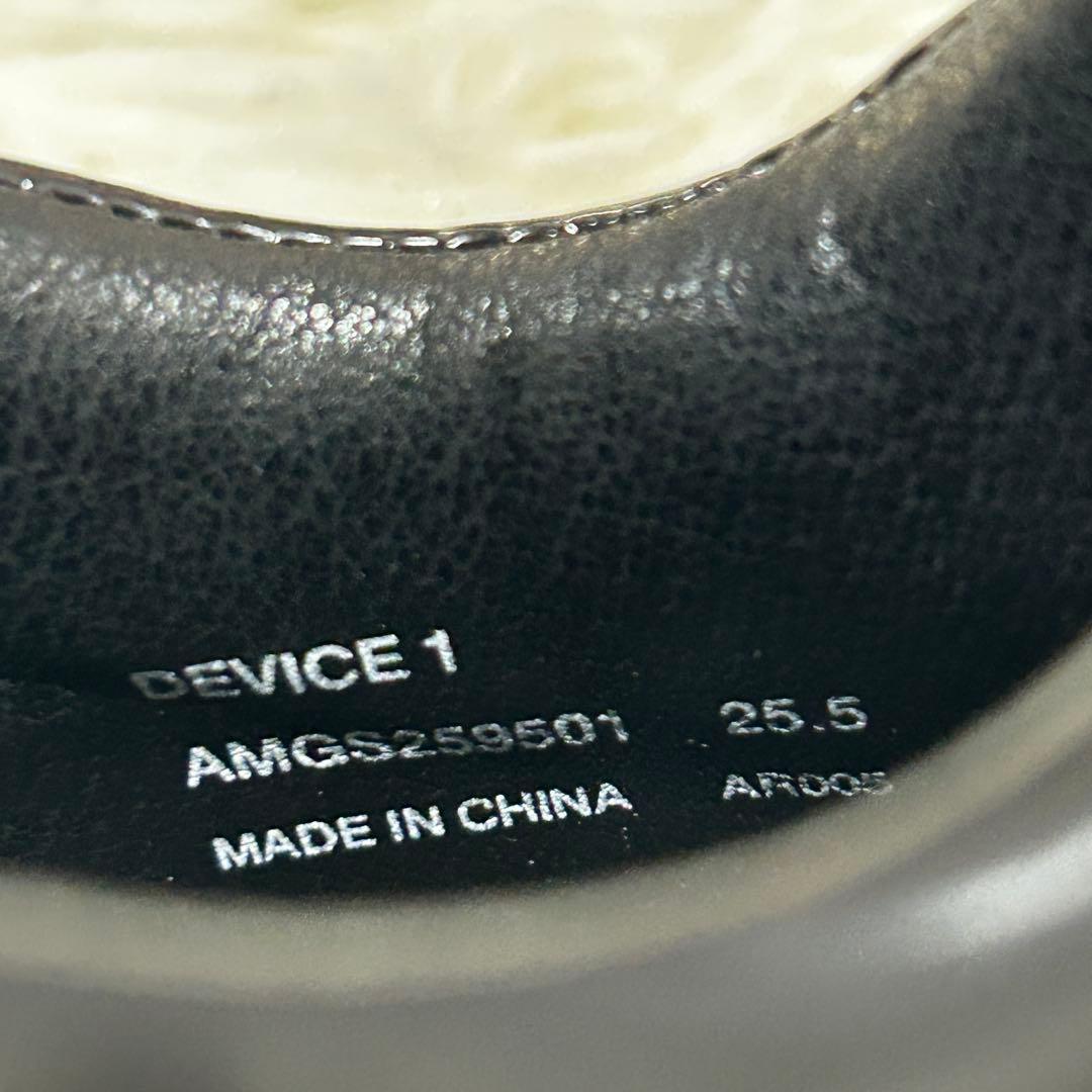 超美品✨ AOURE DEVICE1 シボ革 スニーカー希少 オールブラック