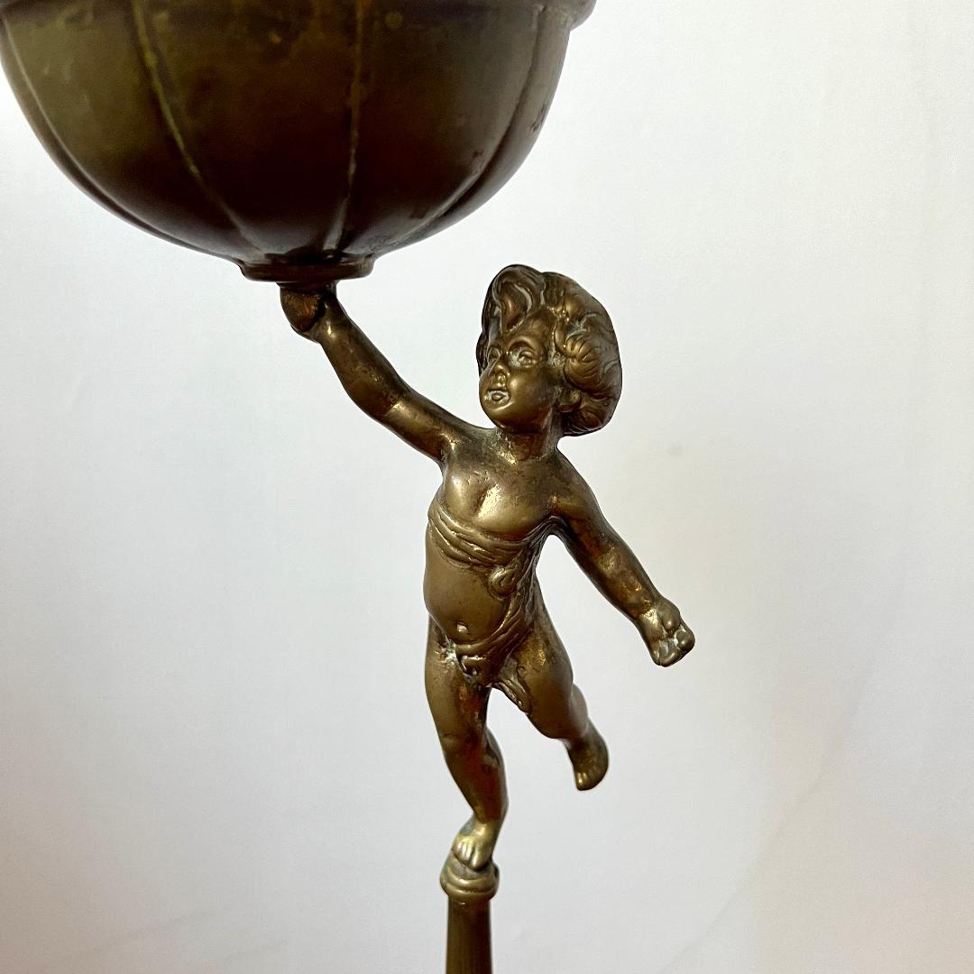 灰皿 スタンド灰皿 フランス製 アールヌーボー ロココ調 アンティーク レトロ