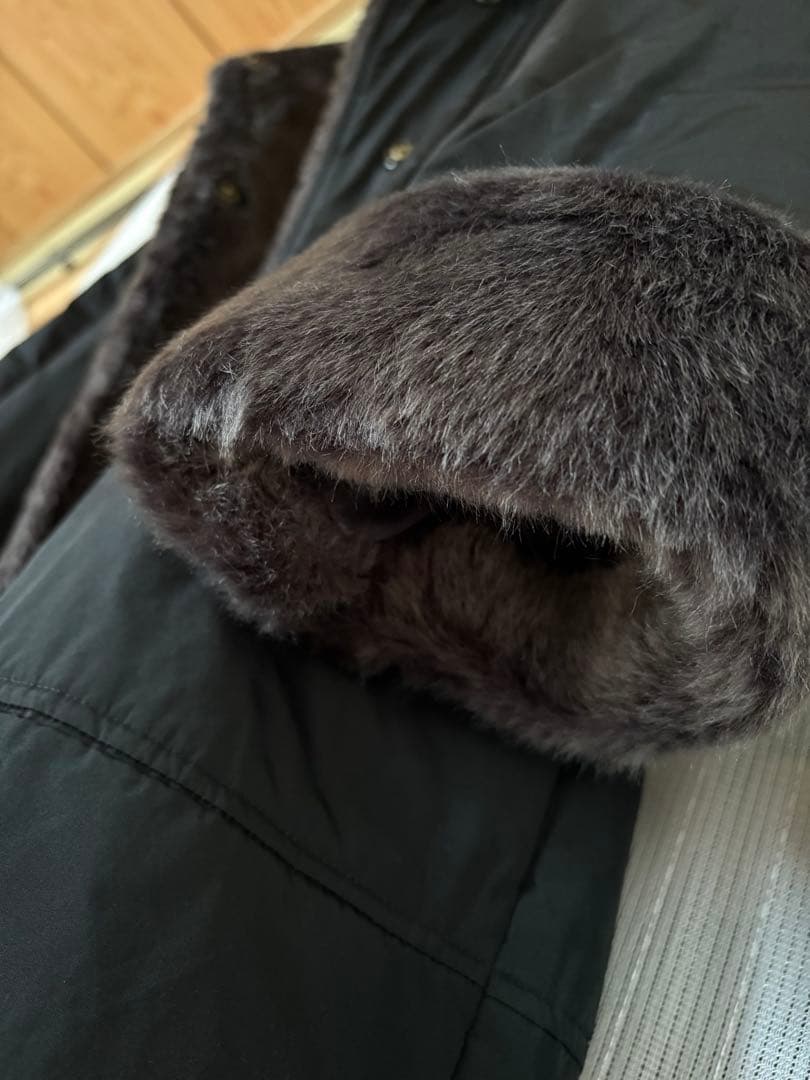 PINORE LUXE（ピノーレ リュクス） ファー付きロングコート　40