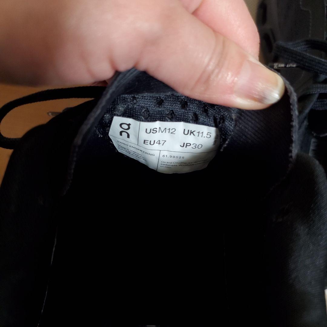 On　クラウドモンスター　スニーカー　ブラック　30cm　オン美品