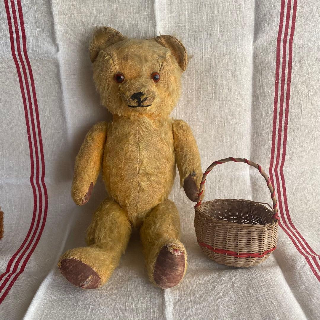 フランス・アンティークテディベア　グラスアイ