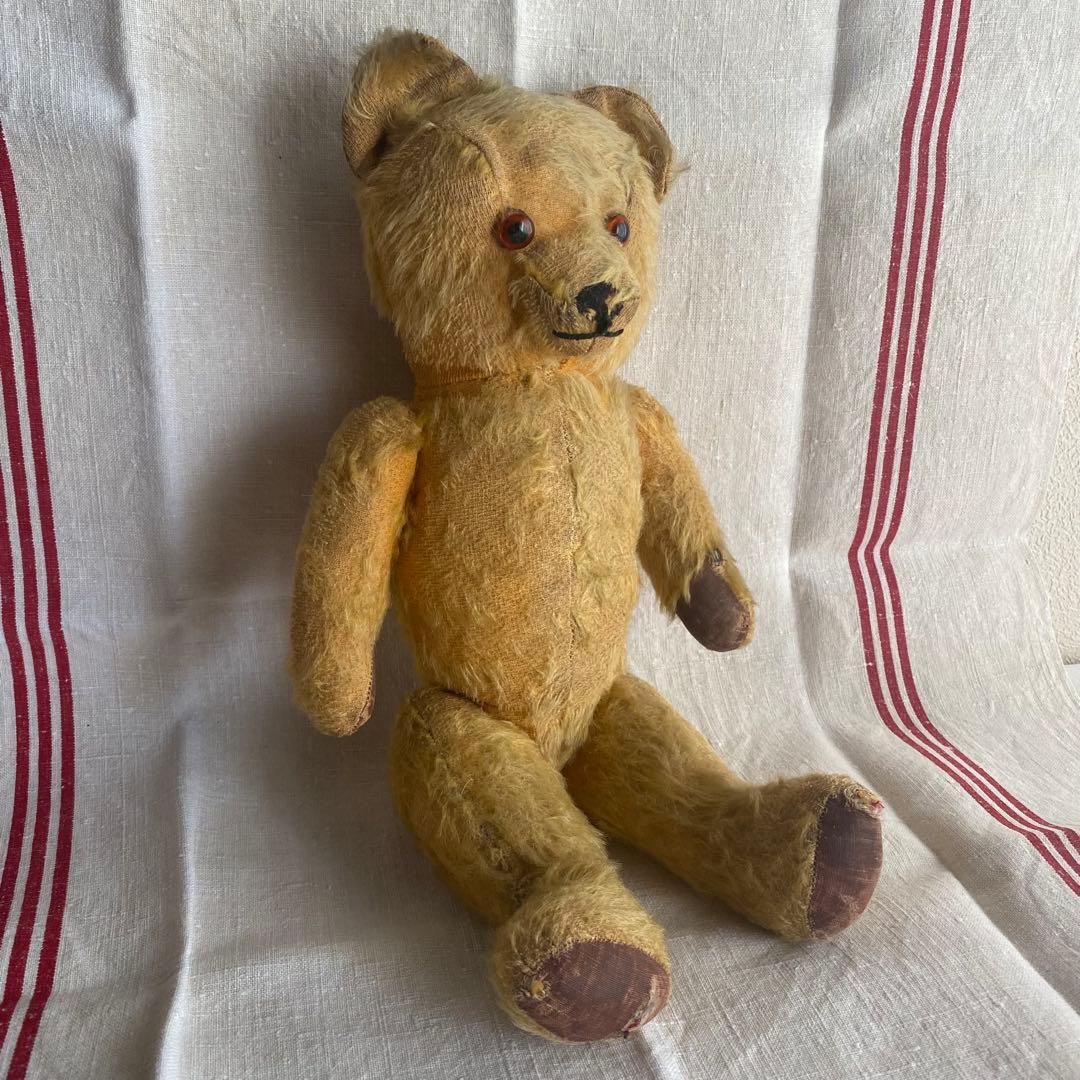 フランス・アンティークテディベア　グラスアイ