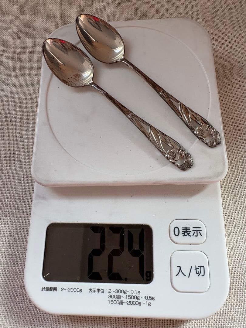 銀製　和光　スプーン2本