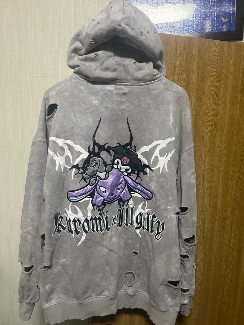 クロミ×ガルフィー イルガルフィームラ染めZIPパーカー