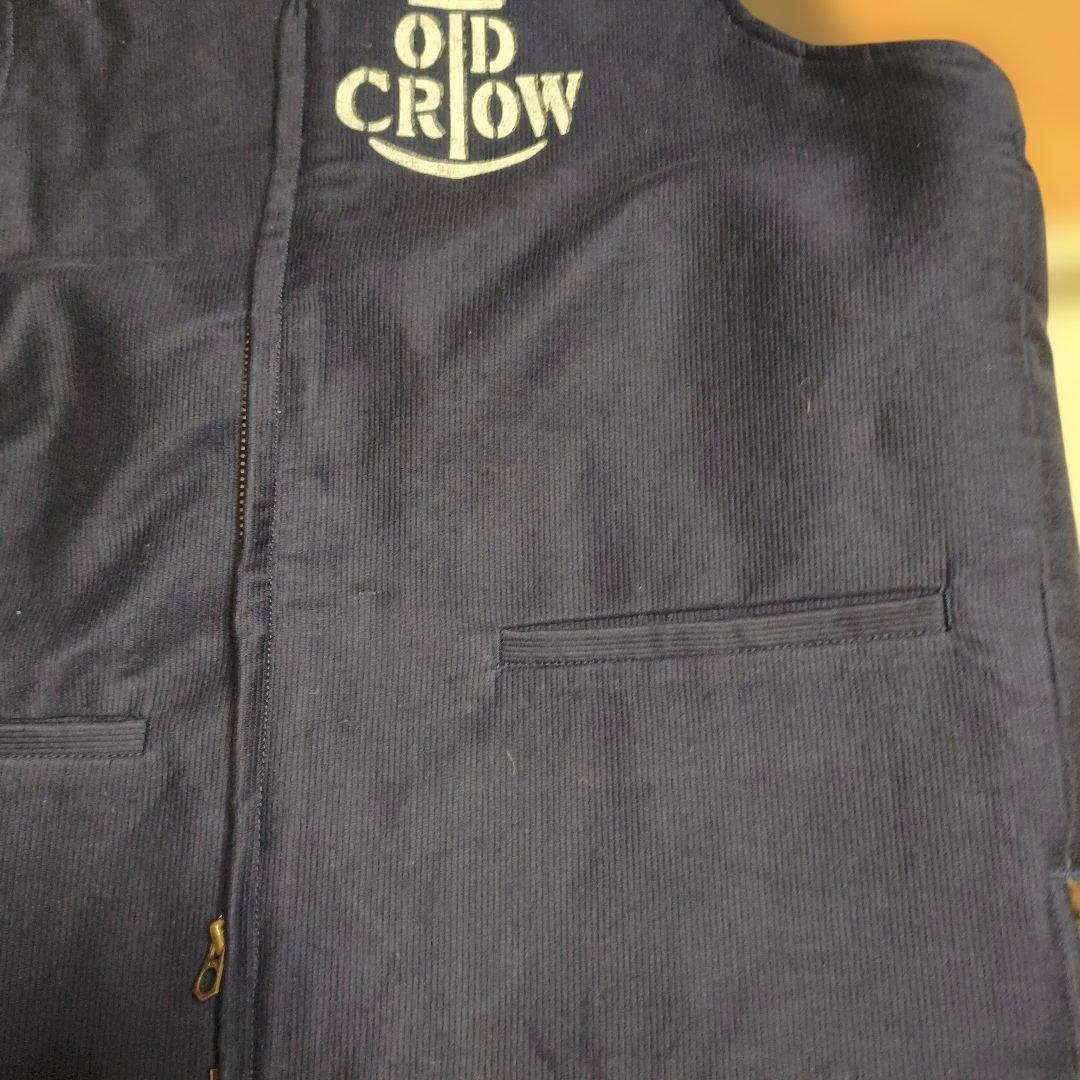 グラッドハンド　OLD CROW フリースベスト ネイビー