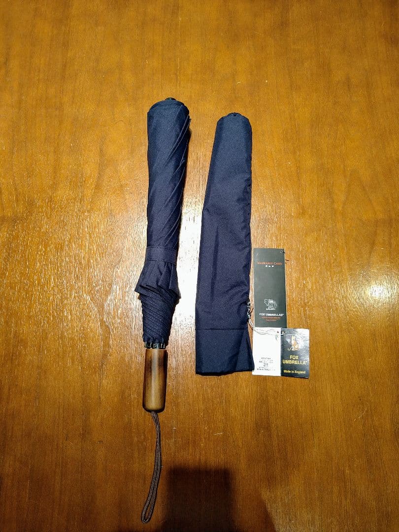 【新品】FOX UMBRELLAS / 折りたたみ傘 ネイビー 10本シャフト