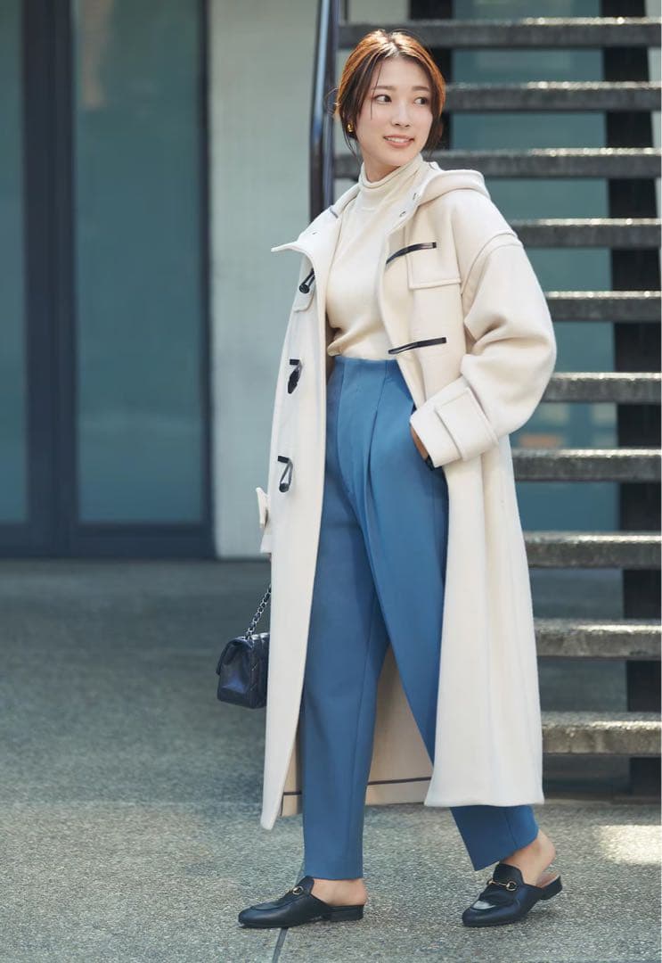 Uncrave 白ダッフルコート(クリーニング済み)