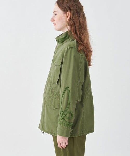 【TOMORROWLAND】スラブバックサテン ミリタリージャケット