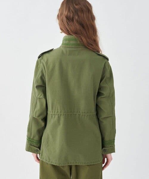 【TOMORROWLAND】スラブバックサテン ミリタリージャケット