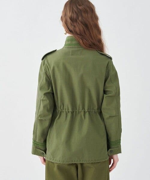 【TOMORROWLAND】スラブバックサテン ミリタリージャケット