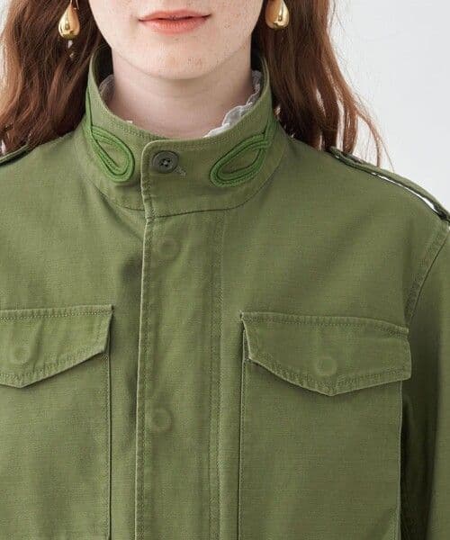 【TOMORROWLAND】スラブバックサテン ミリタリージャケット