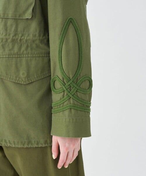 【TOMORROWLAND】スラブバックサテン ミリタリージャケット