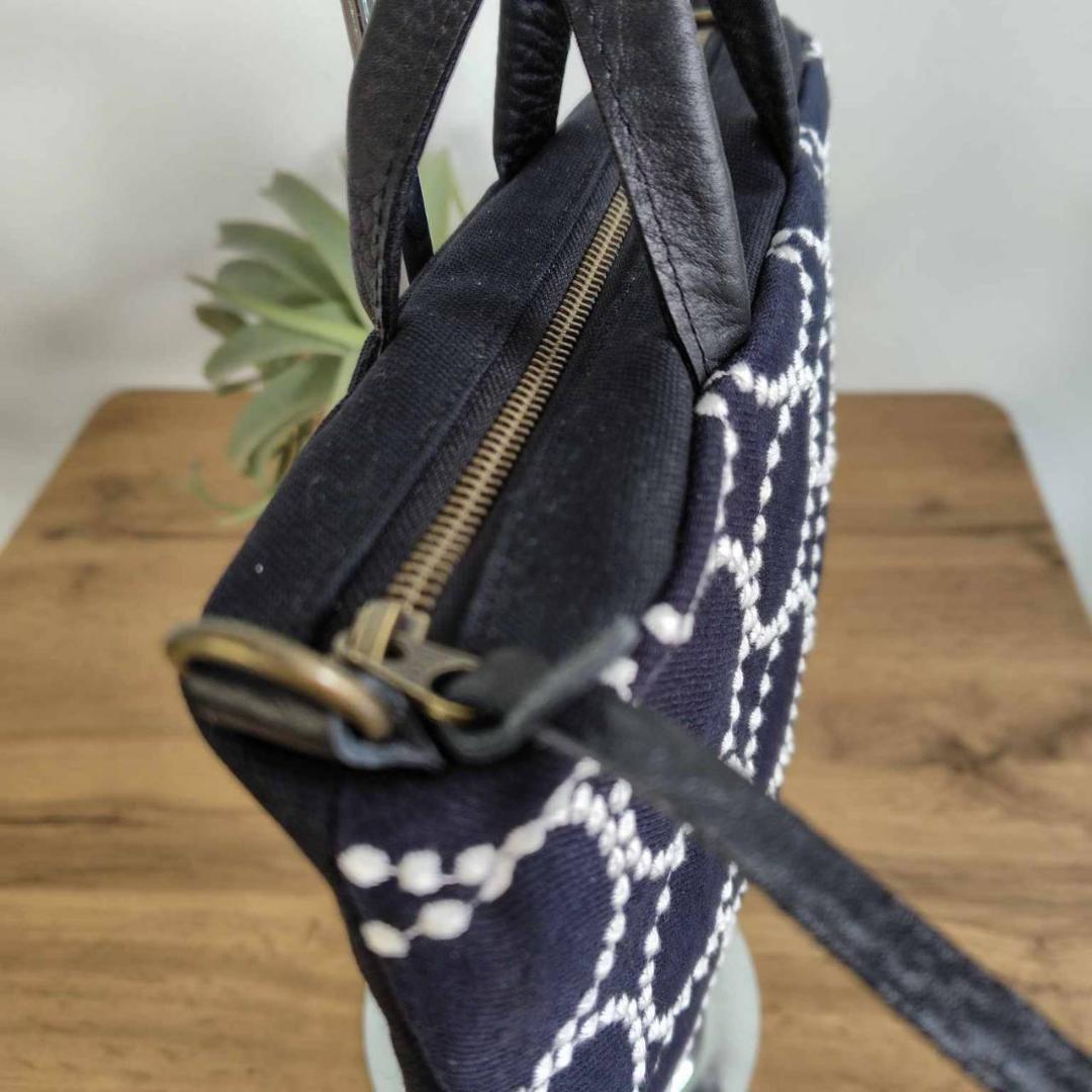 ミナペルホネン/2025tambourineタンバリンネイビー×白/ロングミニ