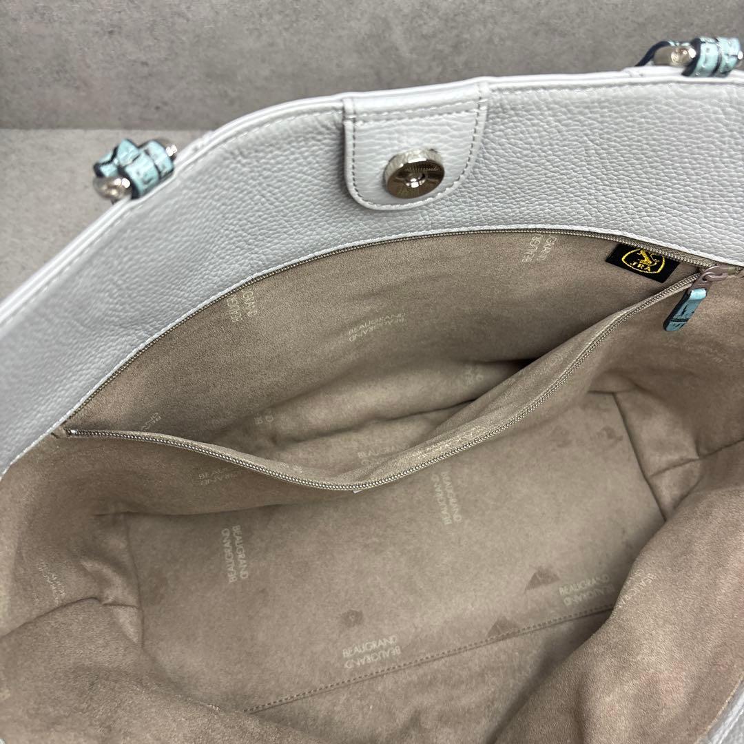 新品！ボーグランJRAクロコダイル　本牛革製トートバッグADMJタマミワタナベ