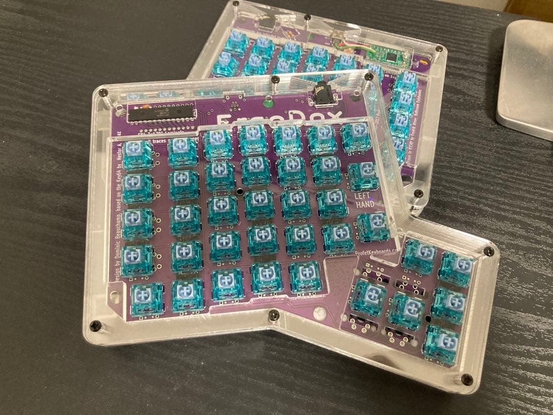 ErgoDox 分割型キーボード RGBアンダーグロー付