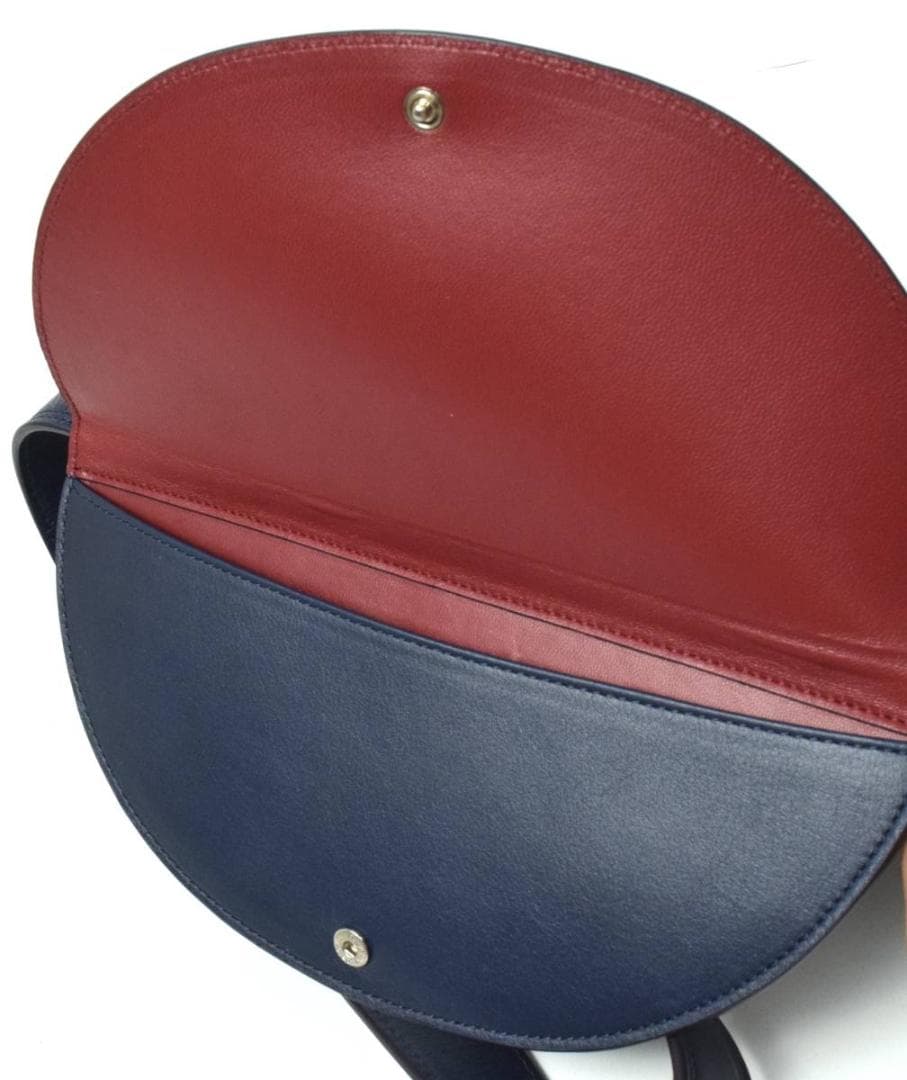 未使用6.8万 J&M DAVIDSON ウエスト ベルトポーチ ネイビー