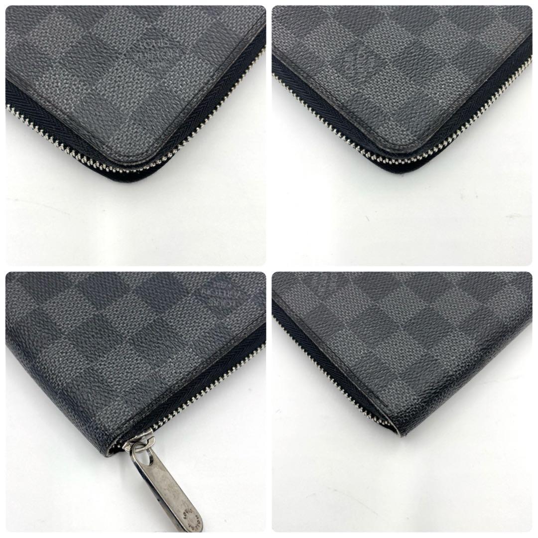 美品　ルイヴィトン　ダミエ　グラフィット　ジッピー　オーガナイザー　長財布　69