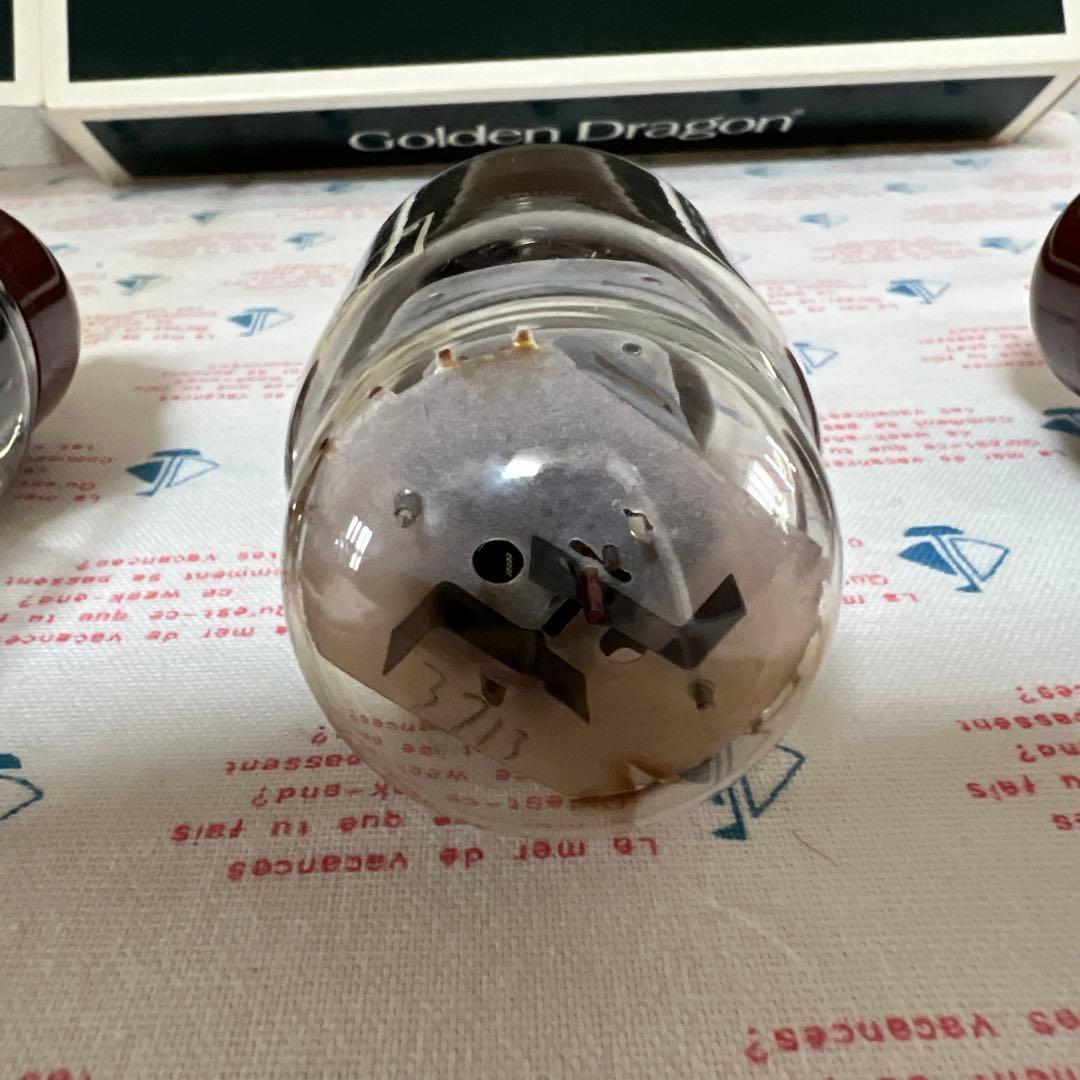 真空管ゴールデンドラゴン　KT66 4本　箱付　マッチドクワッド　動作品