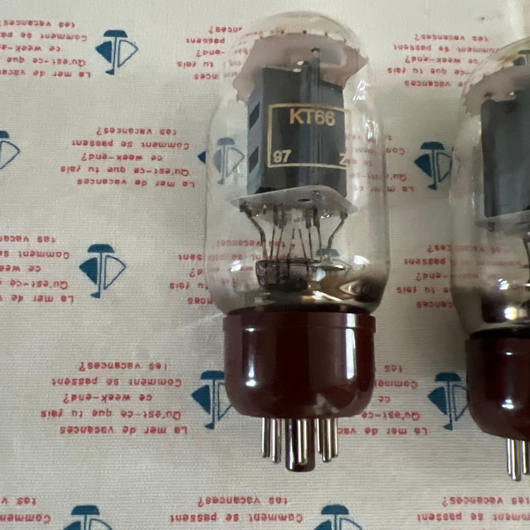 真空管ゴールデンドラゴン　KT66 4本　箱付　マッチドクワッド　動作品