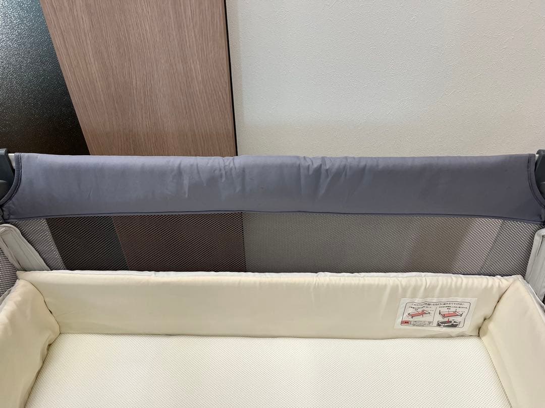 ベビーベッド　アップリカ　ココネルエアーAB グレーベアGR