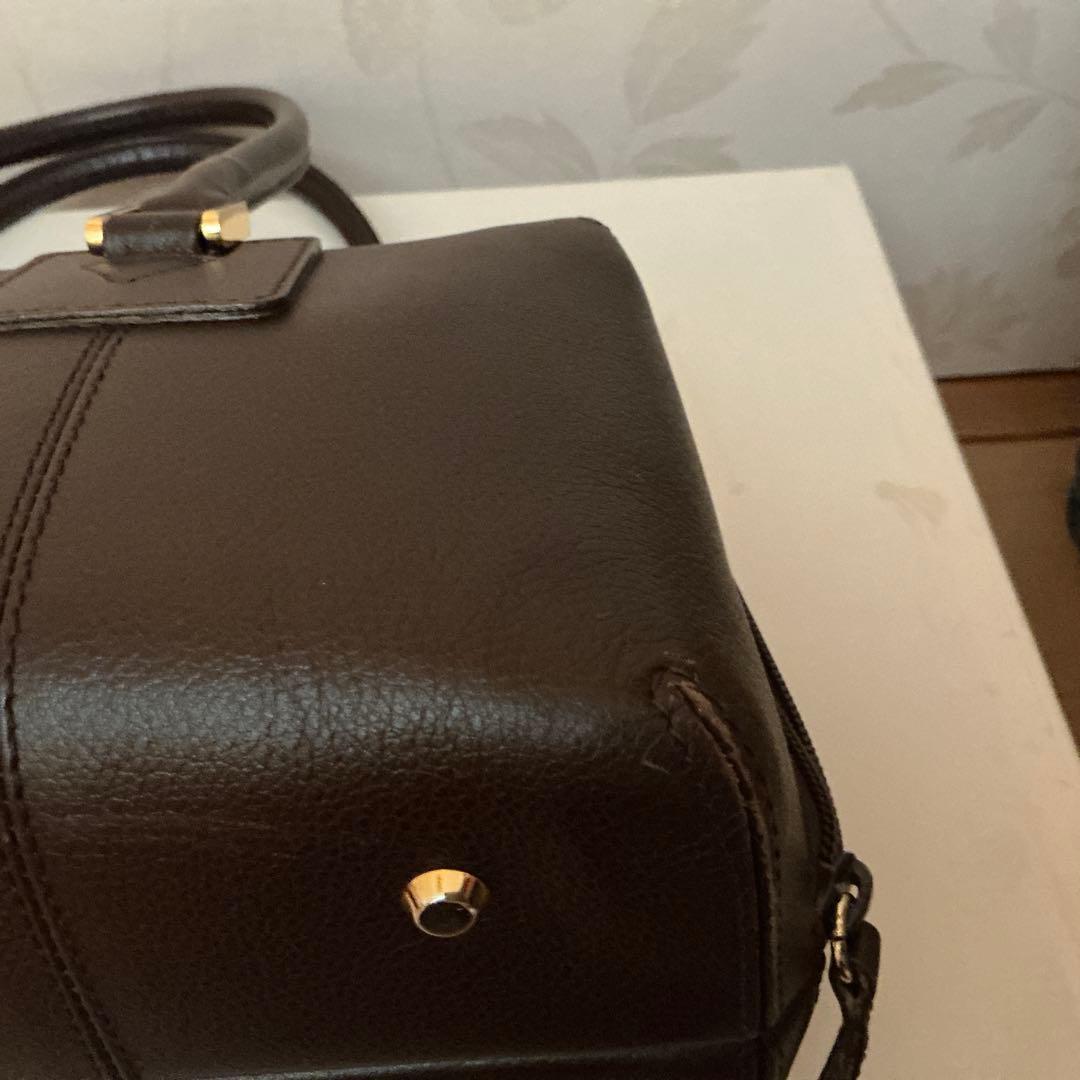 ふれ様ご購入予定❣️濱野ショルダーバッグ、ボストンバッグ　ダークブラウン