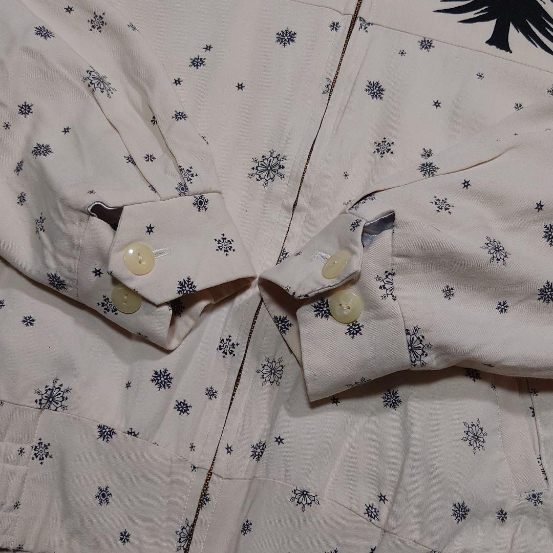 Dry Bones レーヨンギャバジャン スキー柄 スノーフレーク M