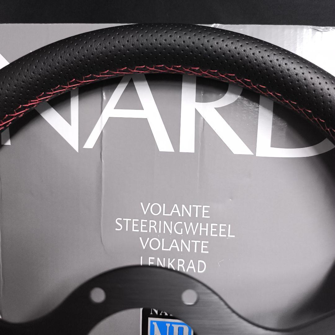 NARDIナルディタイプ　ステアリング ブラック350mm 　ディープ75mm