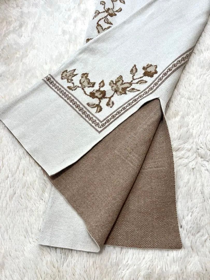 スカート Eaphi SCARF MOTIF KNIT SKIRT