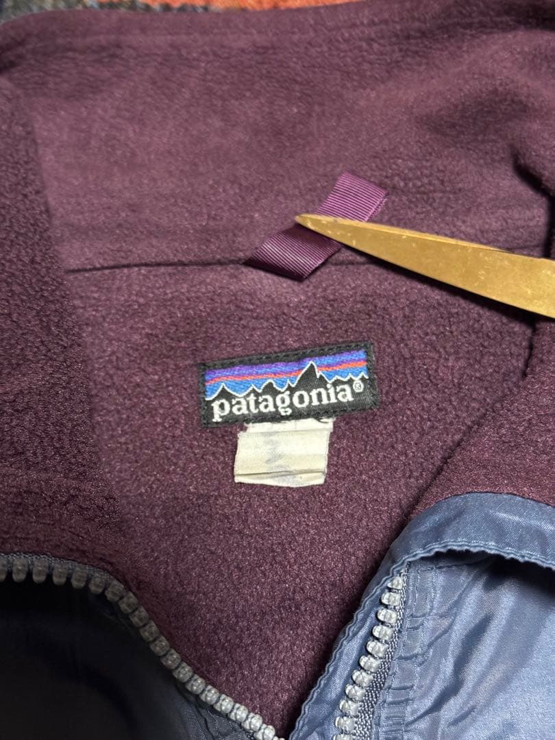 80s 90s パタゴニア　シェルドシンチラ　シェルドキャプリーンジャケット