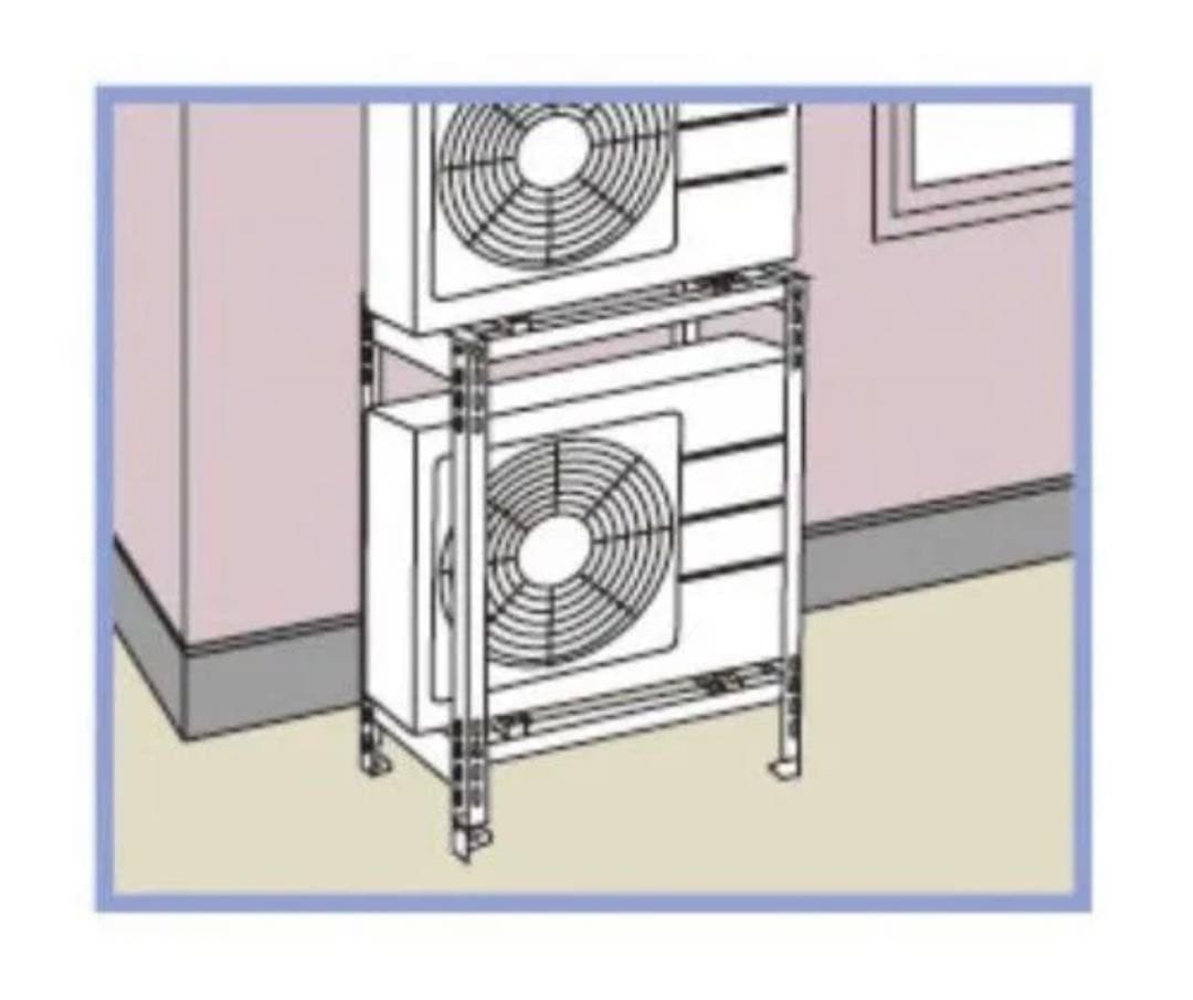 エアコン室外ユニット用据付架台 平地・二段置用 B-HWZAM3 エアコン架台