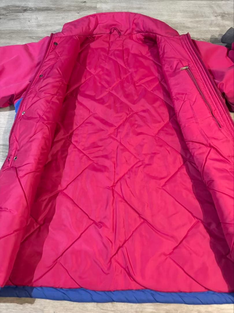 419 英国製80sberghaus 中綿ジャケット レア配色