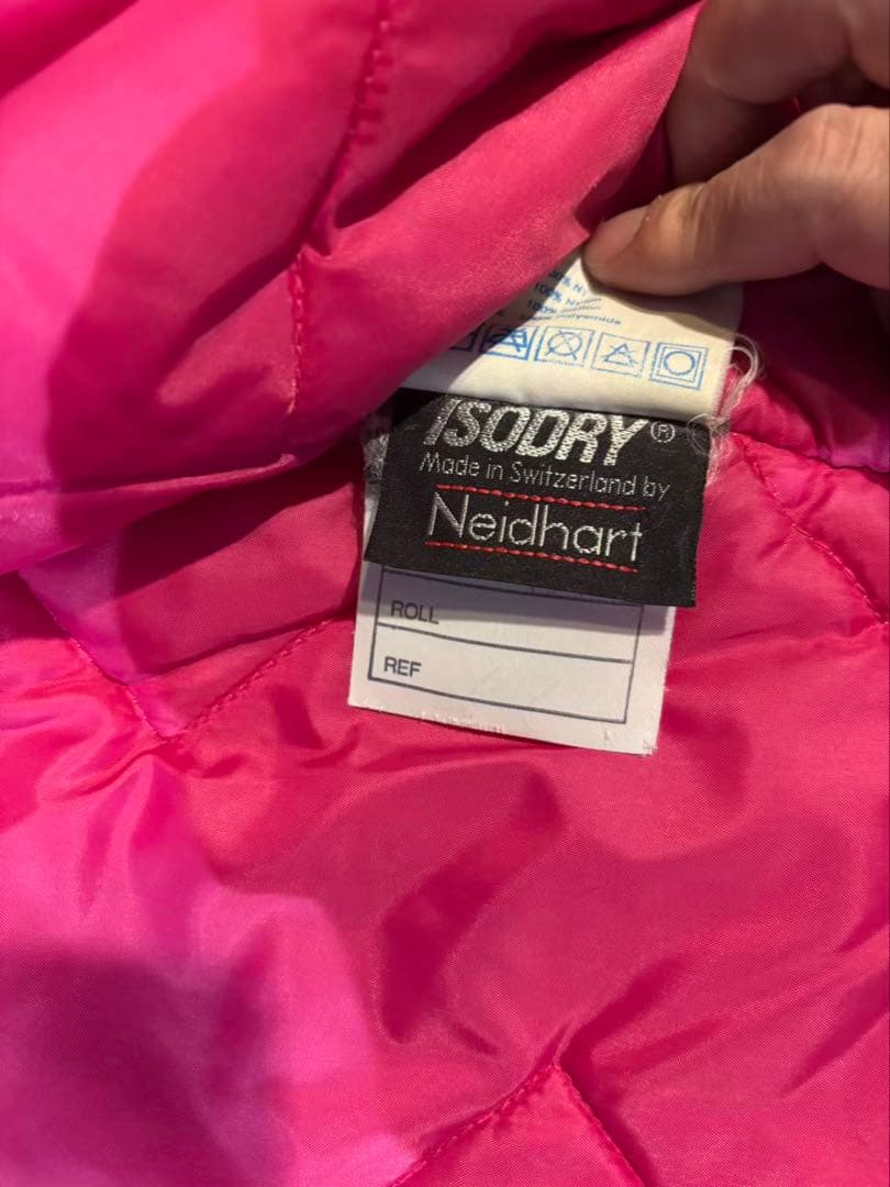 419 英国製80sberghaus 中綿ジャケット レア配色