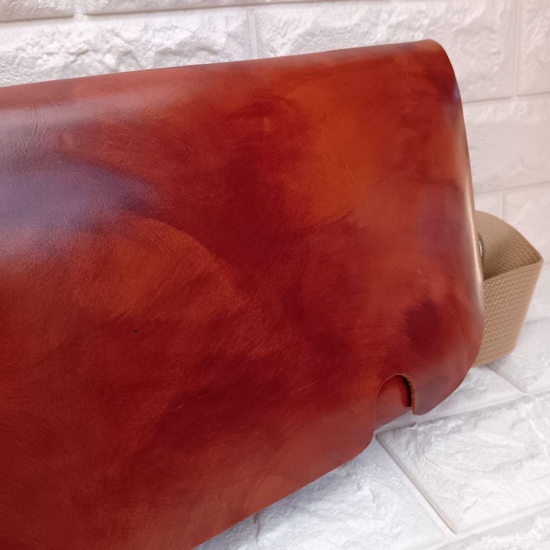 【ユニアンドコー】メッセンジャーバック ショルダーバッグ S キャメル ブラウン