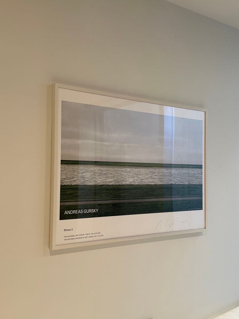 ANDREAS GURSKY サイン入り「ライン 川II」