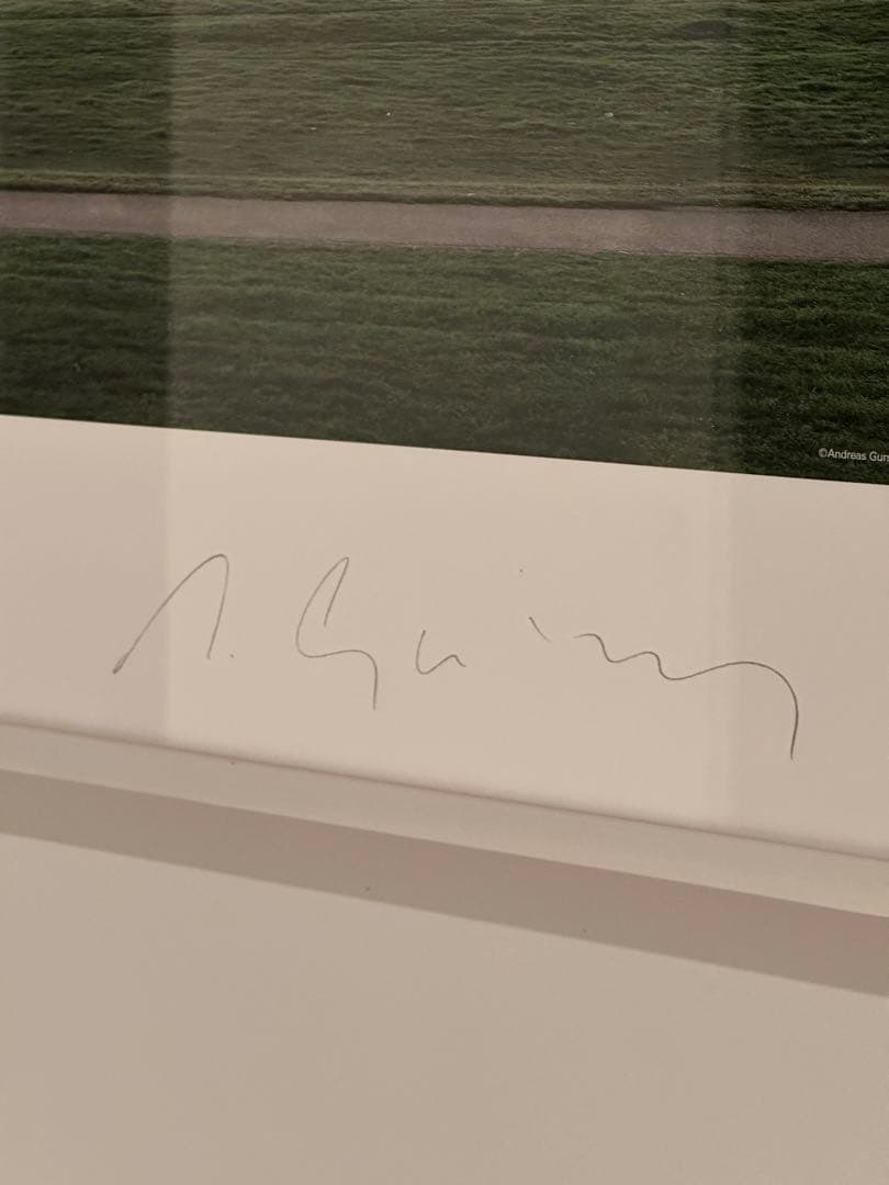 ANDREAS GURSKY サイン入り「ライン 川II」