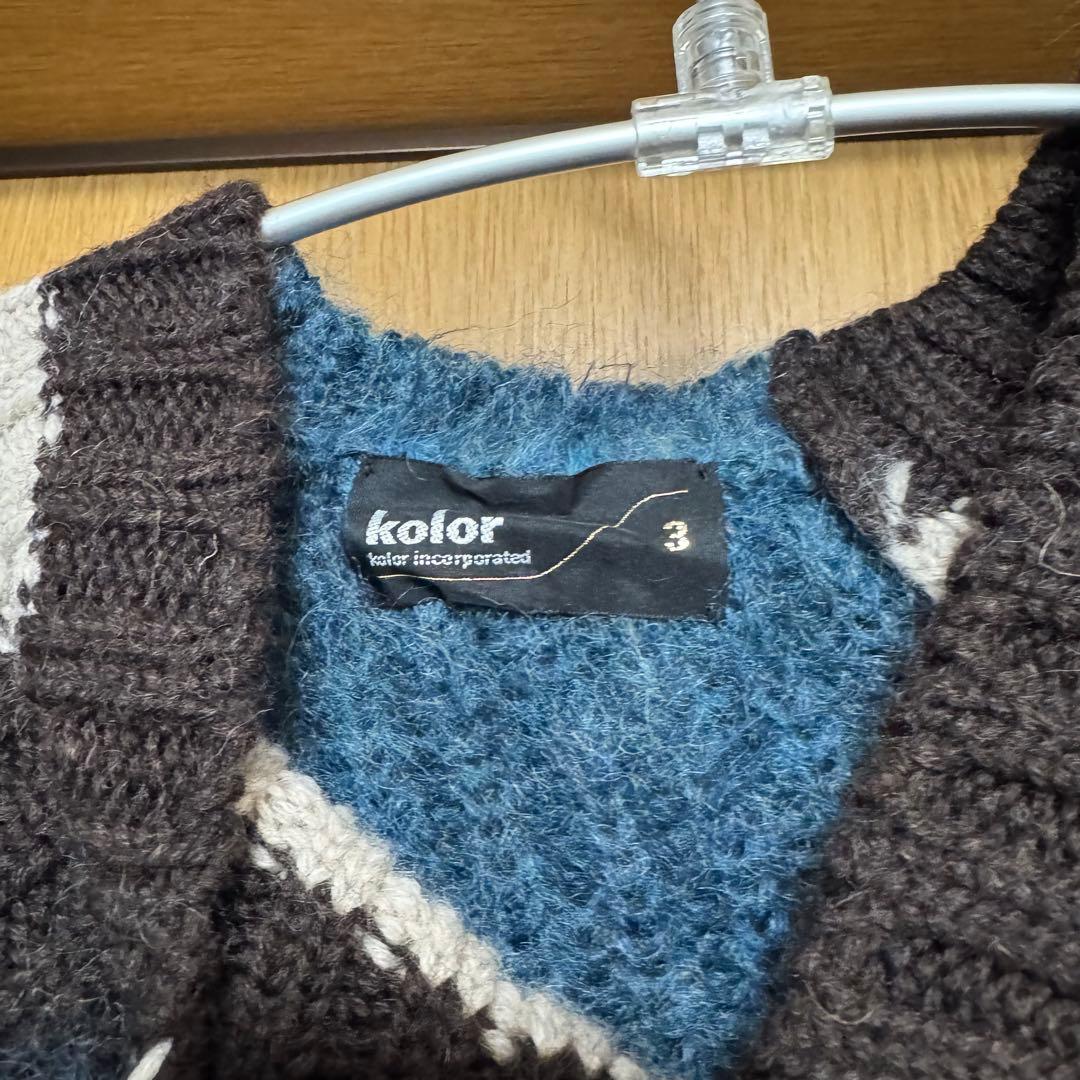 kolor 20aw クレイジーパターンニット サイズ3