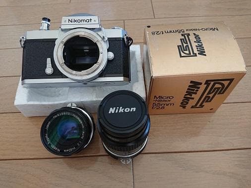 付属品多数 Nikomato FTN シルバー前期 モルト張替 レンズ2本