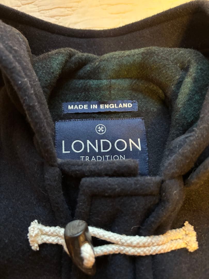 LONDON TRADITION ウールコート サイズ8 ネイビー　130cm