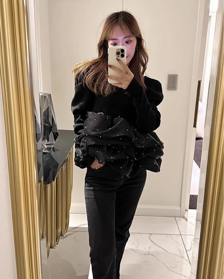 トップス bibiy AMELIE PEPURAMU KNIT